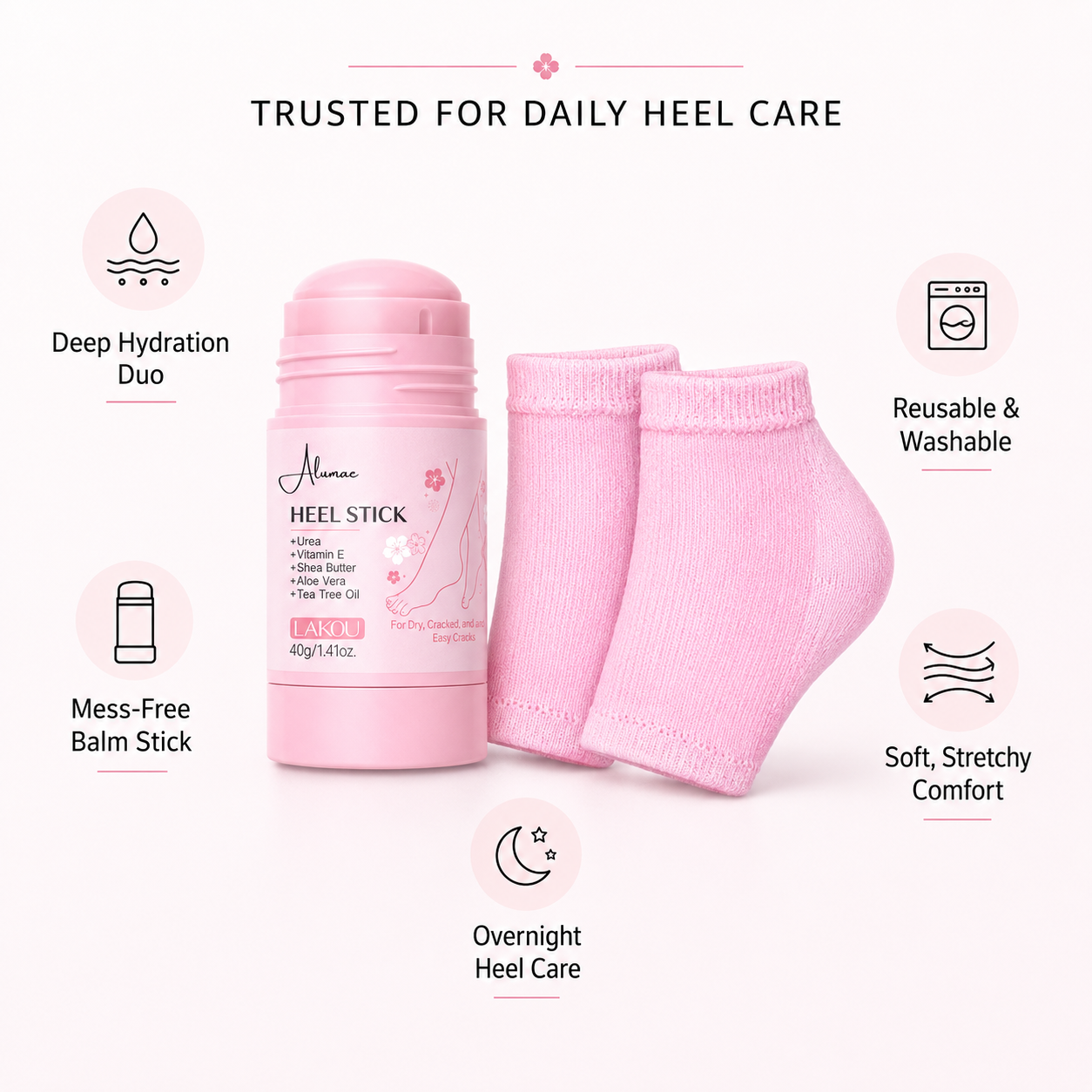 Heel Balm & Moisture Sock Kit